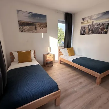 Apartmán Worker - Single Beds - Free Parking - Near Duesseldorf Airport- Fair *